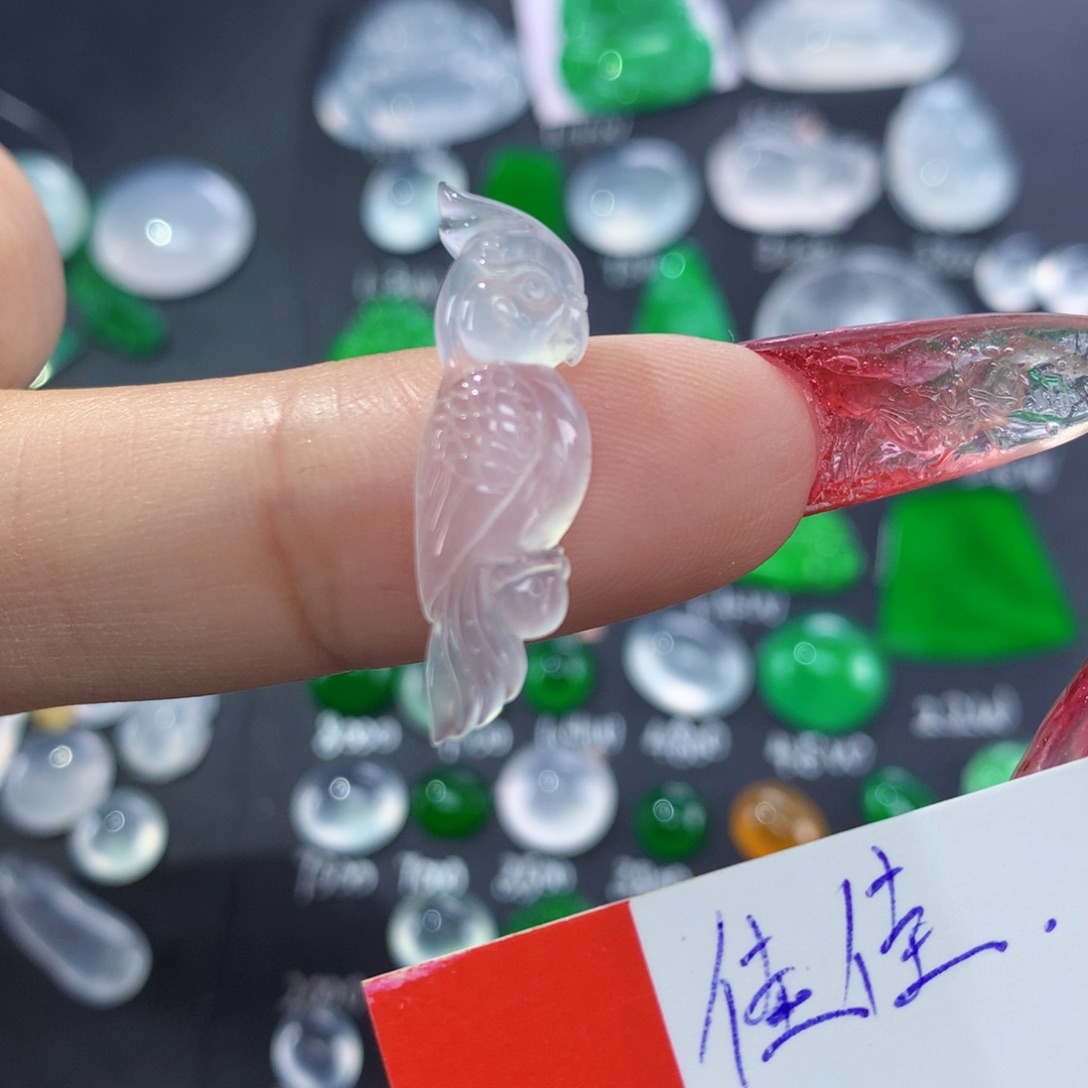 翡翠颈饰未镶嵌纯天然缅甸A货翡翠
