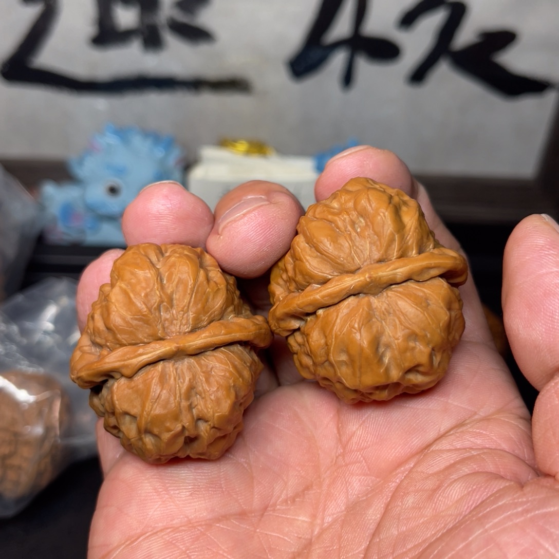 吊坠文玩核桃40全品无修蛤蟆
