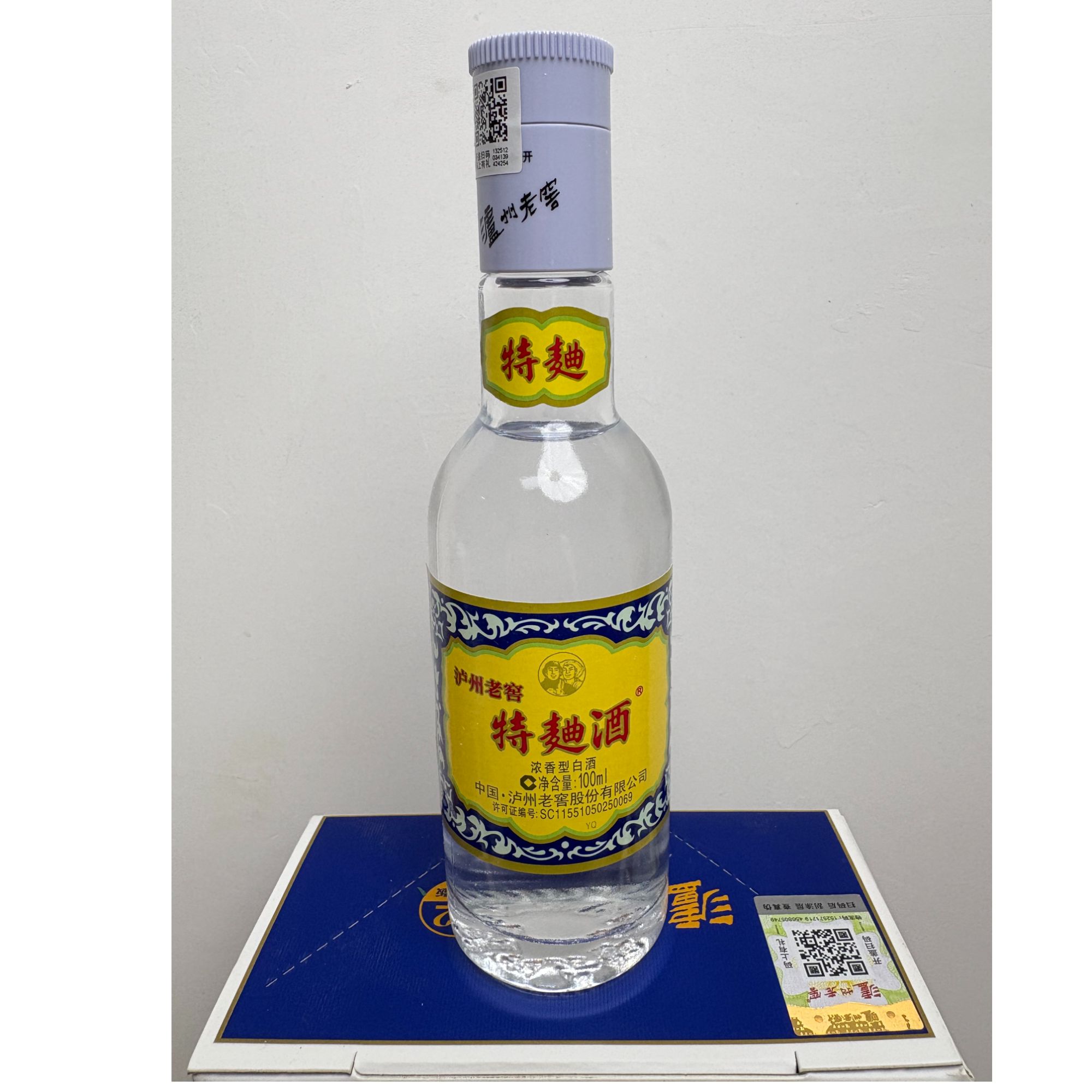 泸州老窖特曲60小酒（38度裸瓶品鉴 拍2带盒）浓香型白酒38度100ml