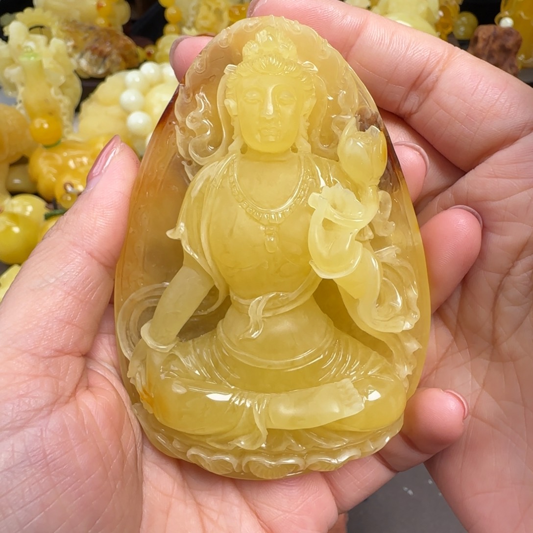 蜜蜡未镶嵌珠宝奇石