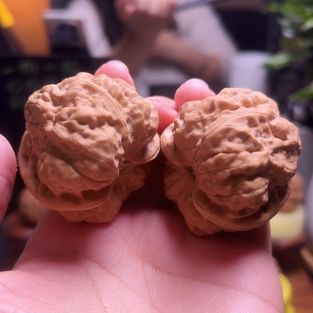 -***7文玩核桃把件43尺白茬蛤蟆79