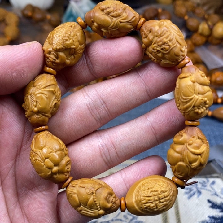 橄榄核手串/手链橄榄核雕工艺手串