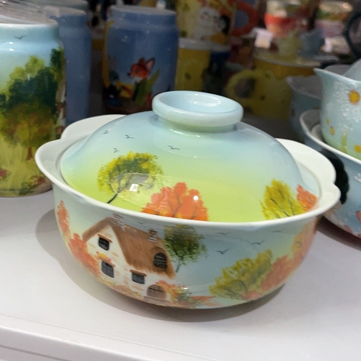 陶景德镇釉下手绘陶瓷 