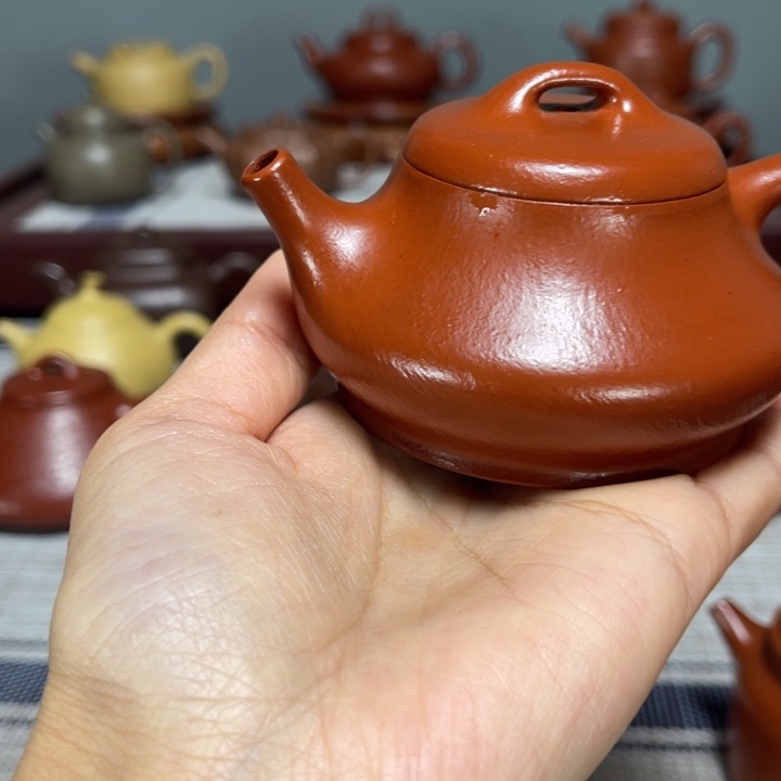 圆***.紫砂茶壶全手工瓢110cc