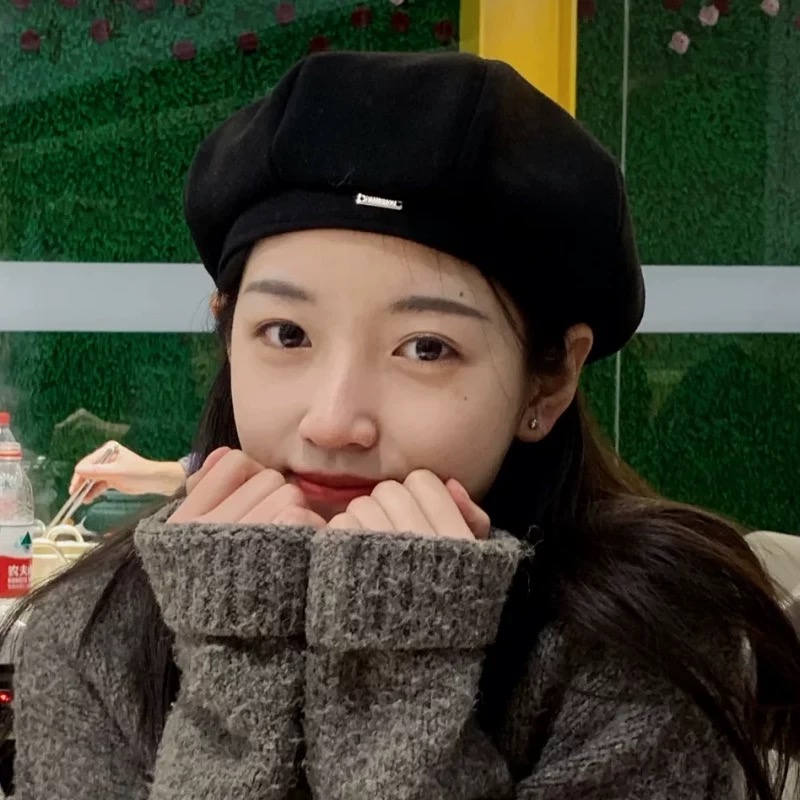 复古帽子韩版时尚韩系黑色女秋冬贝雷帽八角帽贝雷帽