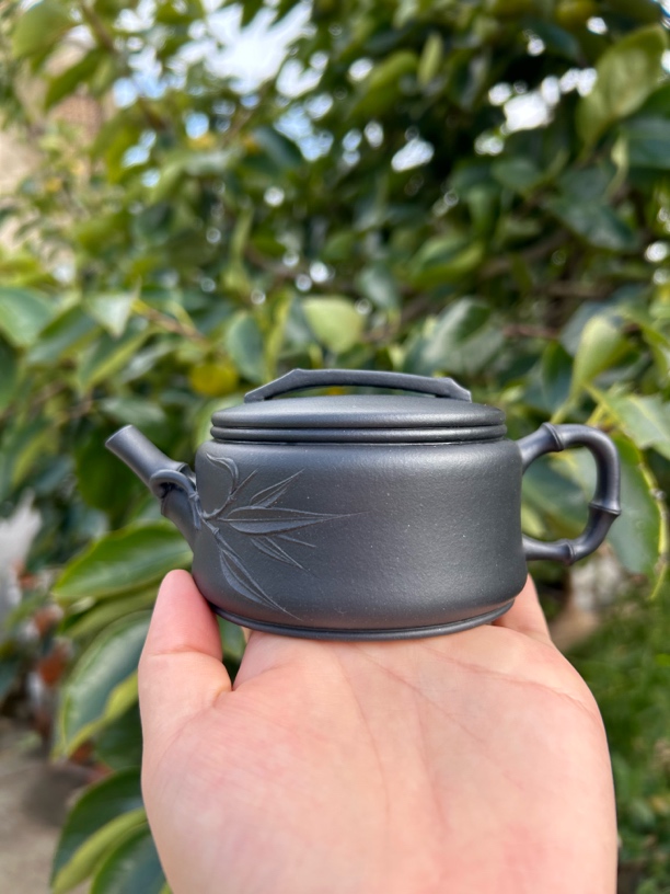 汪常恩茶器 黄龙源底槽清捂灰竹瓦 180cc