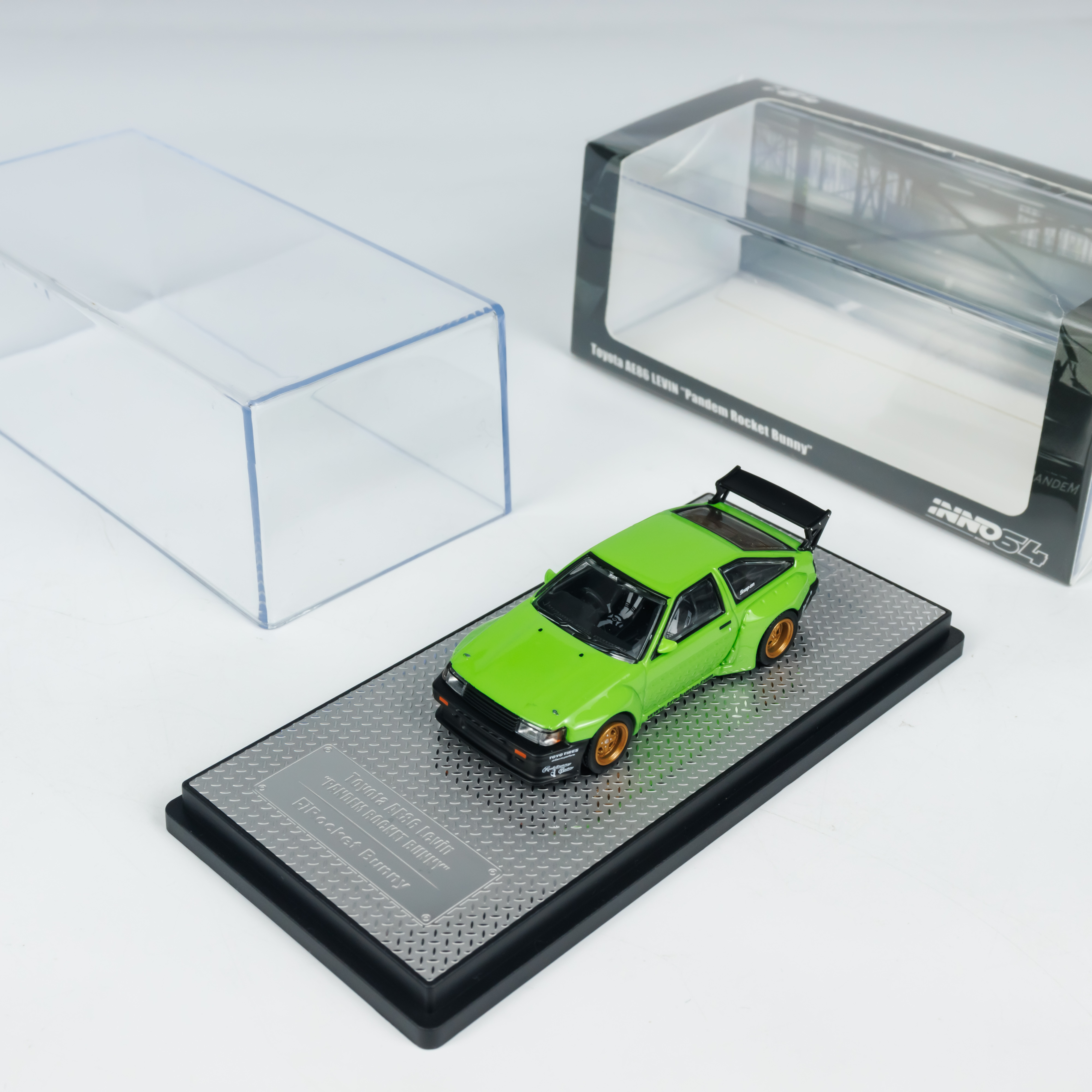 INNO64 1:64 丰田 AE86 Levin 绿色潘德拉兔 IN64-AE86PL-GRN车模