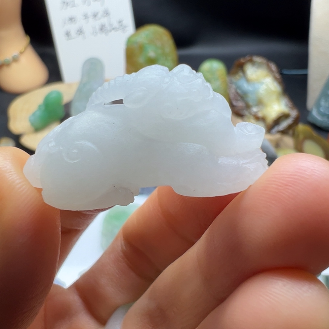 定制翡翠未镶嵌缅甸翡翠Ａ货挂件