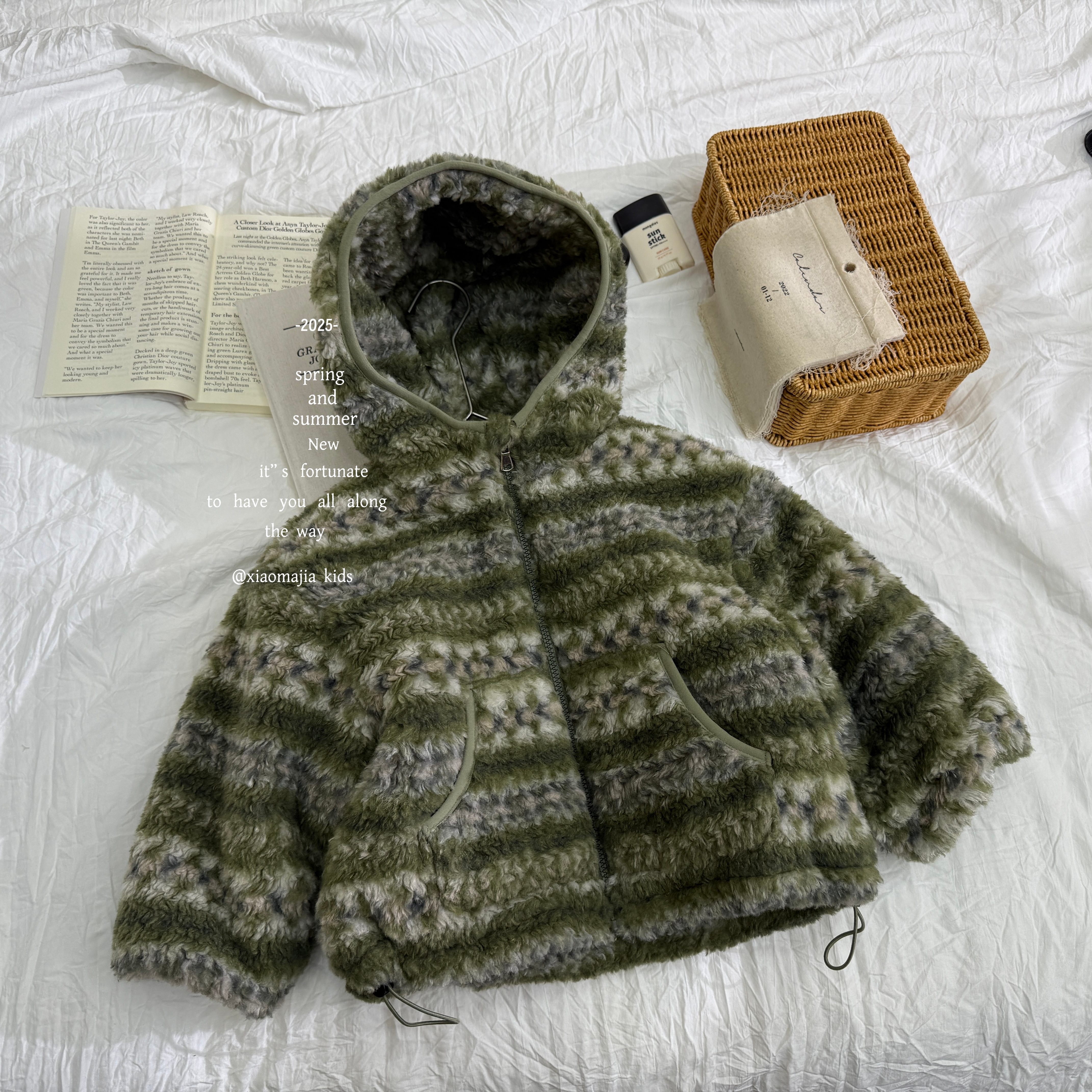 儿童冬季加厚内里仿兔毛连帽毛毛外套D-7117冬款韩版男女童外套