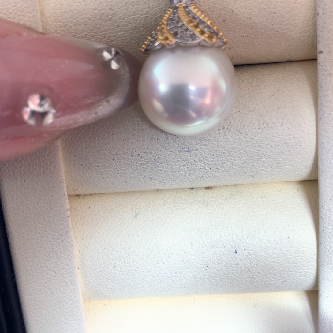 海水珍珠颈饰银S925镶嵌