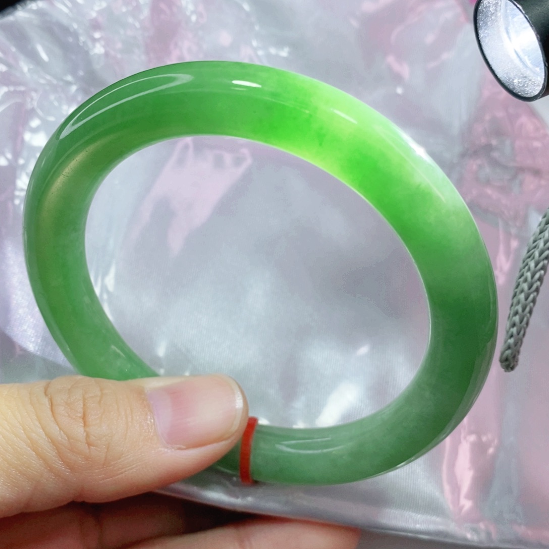 未镶嵌手镯翡翠57圈口圆条毕业闭眼冲货头