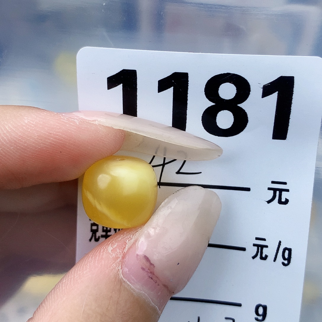 琥珀未镶嵌珠宝奇石12.2×10.7植物