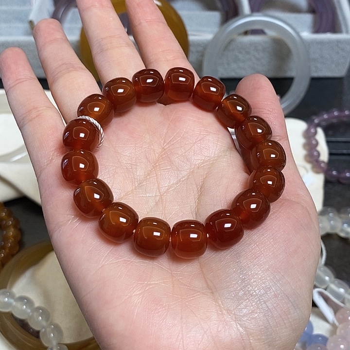 玛瑙/玉髓手串未镶嵌亲****条