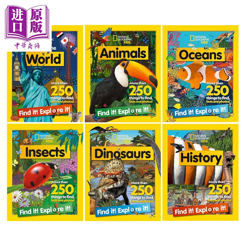 【中商】美国国家地理儿童版 6册 英文原版 人文地理百科 儿童科