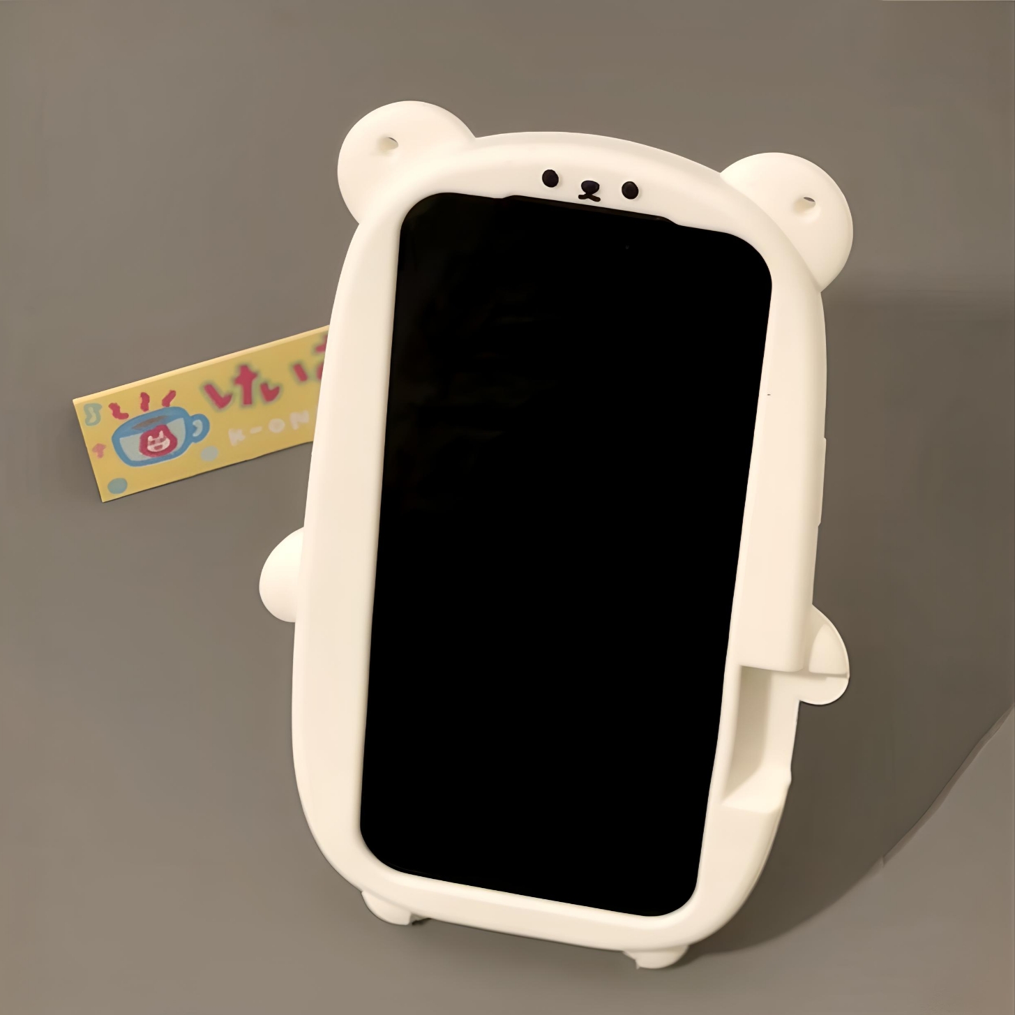 卡通自嘲熊支架可爱适用iPhone17pro防摔ins创意16斜挎硅胶手机壳