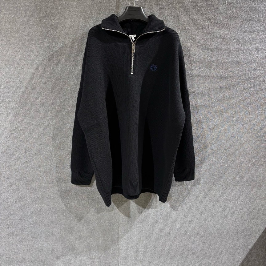 未使用 LOEWE/罗意威 （pm）半拉链羊毛毛衣 全新带吊xs码/0344