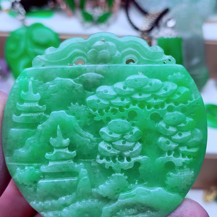 翡翠未镶嵌吊坠(不含链)