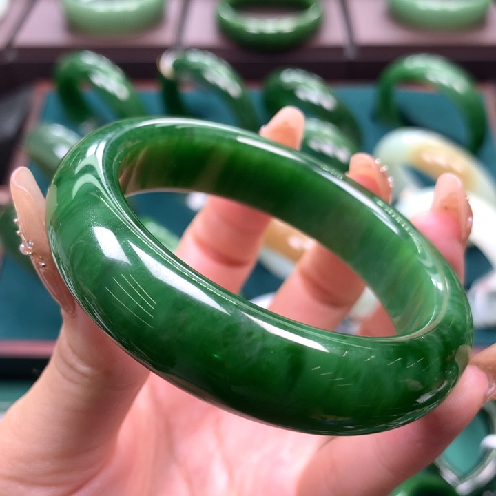 未镶嵌手镯和田玉（碧玉）5455