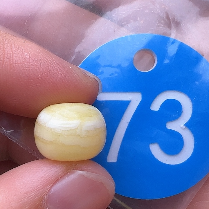 蜜蜡裸石未镶嵌内裂13m m