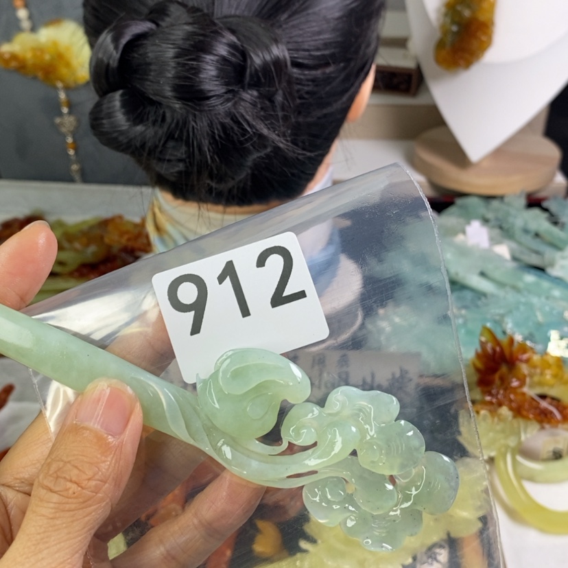 【闪购商品】岫玉发饰未镶嵌M****发簪