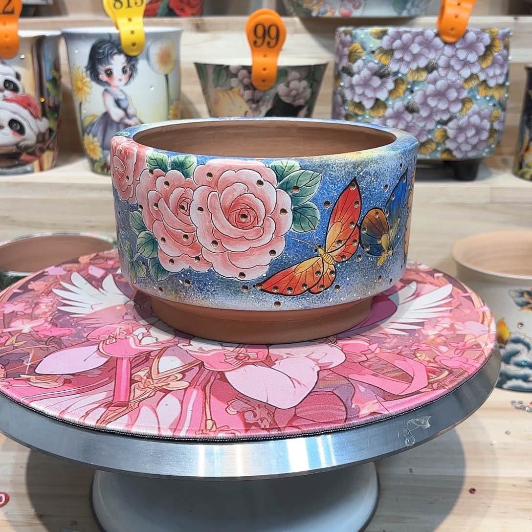 紫砂花盆手工花盆默认微瑕15/10