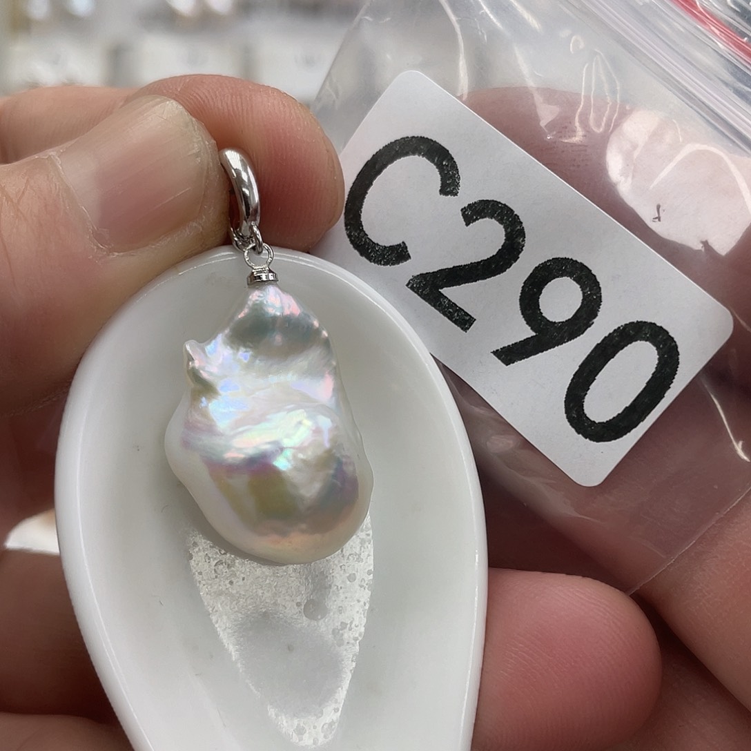 淡水珍珠颈饰银S925镶嵌