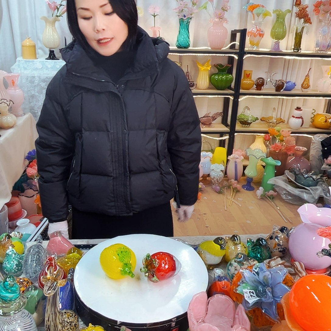 柠檬草莓家悦美居琉璃摆件