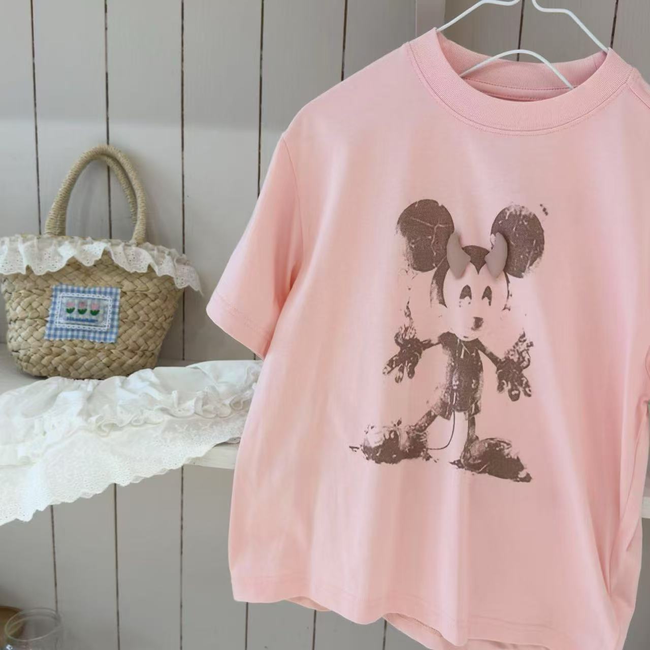 FZ-5876-女童儿童夏季休闲洋气时尚薄款短袖