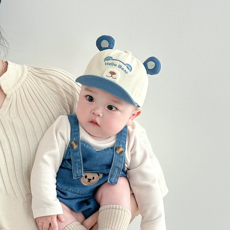 婴儿帽子春季新款鸭舌帽可爱婴幼儿男女薄款遮阳帽宝宝宝宝渔夫帽