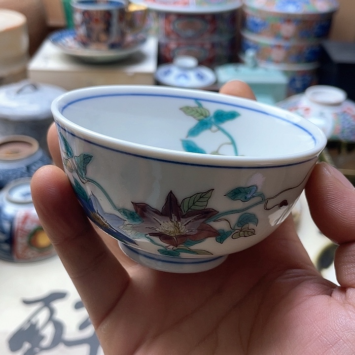 瓷片002 一人直播，看品直播间说序号