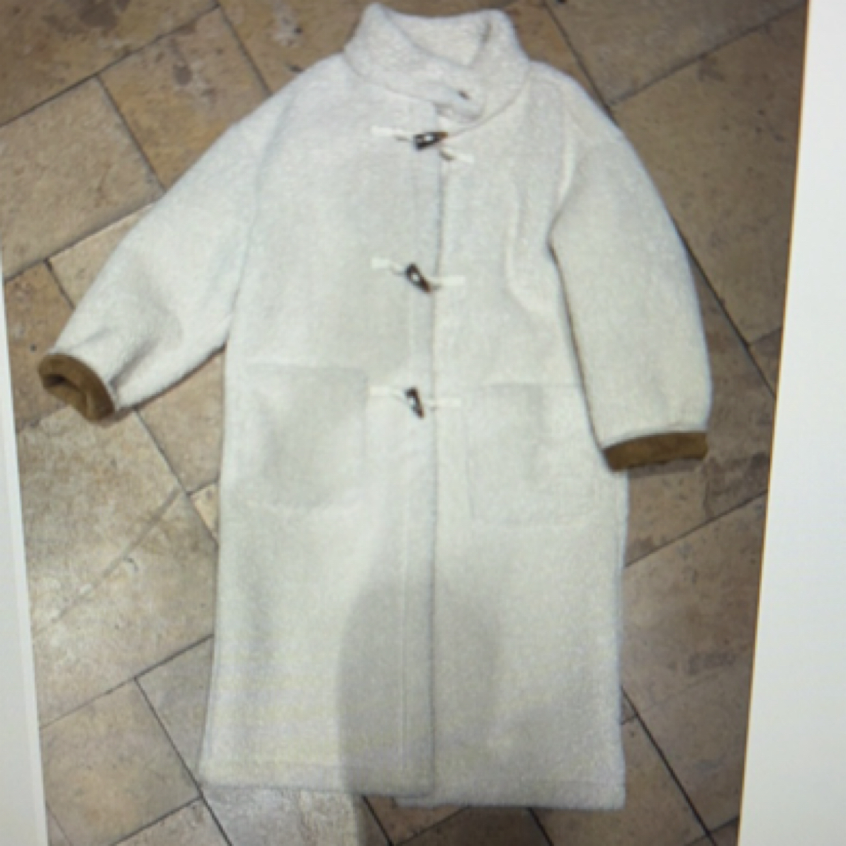 ENJOY'ME【门店同款】ENJOY冬季C-牛角扣长款毛毛外套160599884