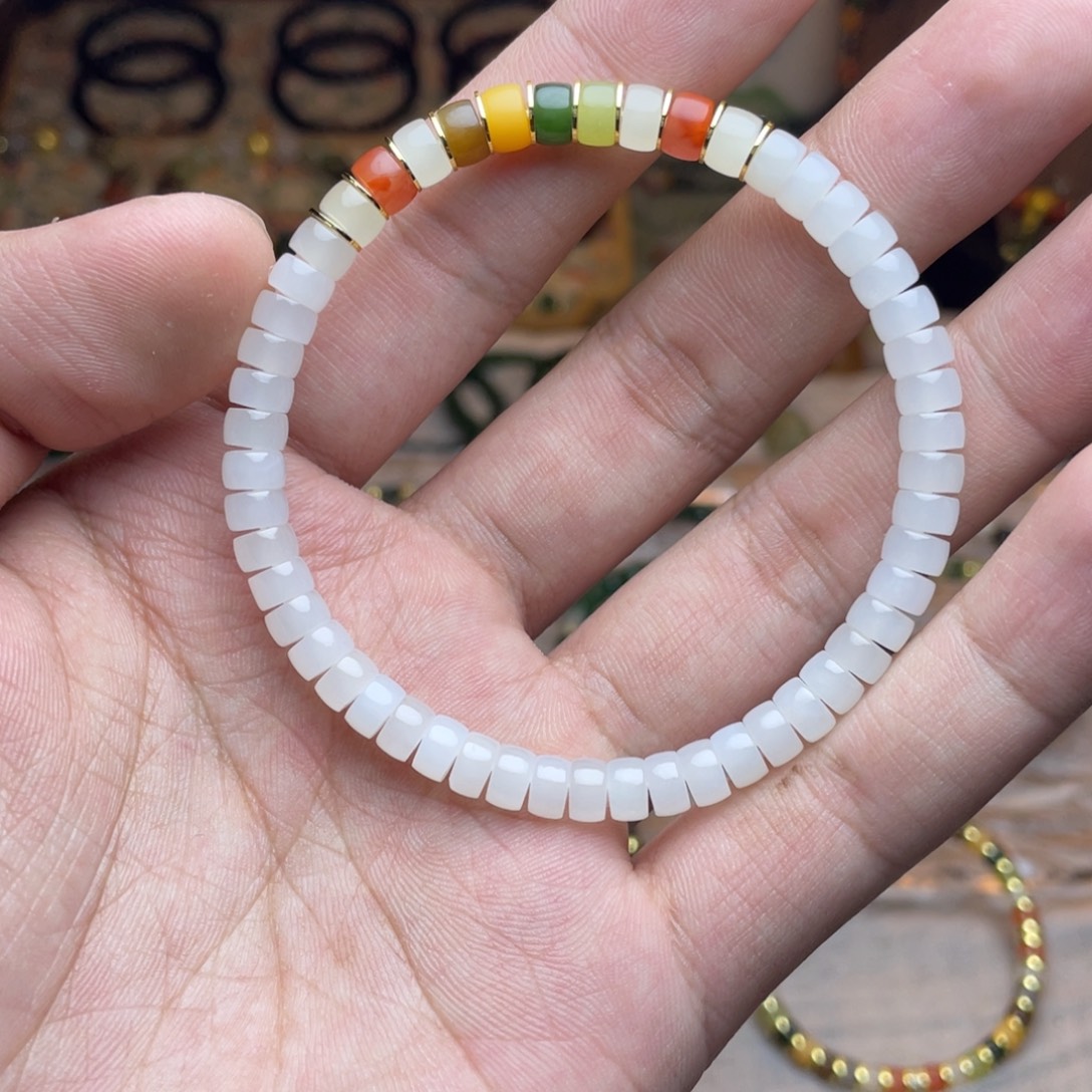 和田玉未镶嵌手链