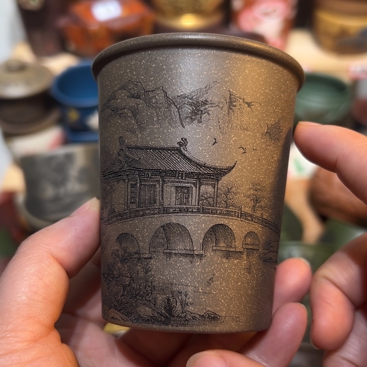 茶杯紫砂宜兴紫砂主人杯