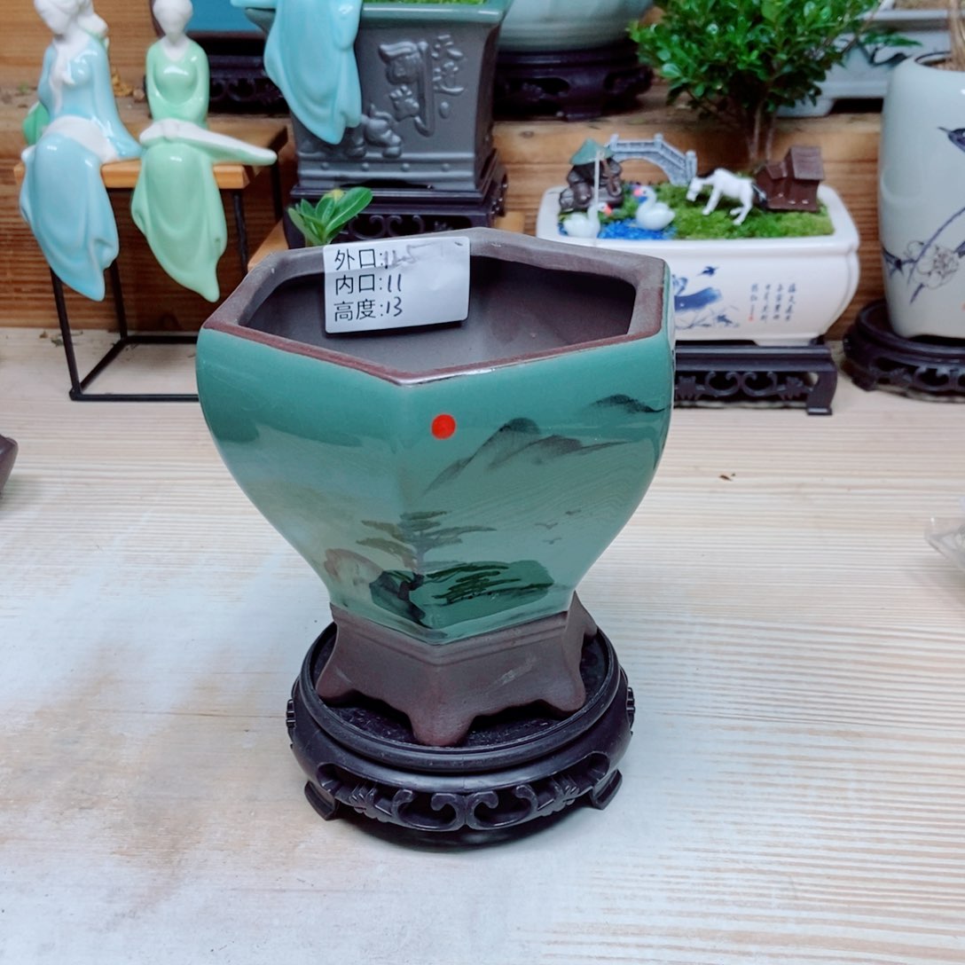 瓷片陶瓷花盆陶瓷艺术