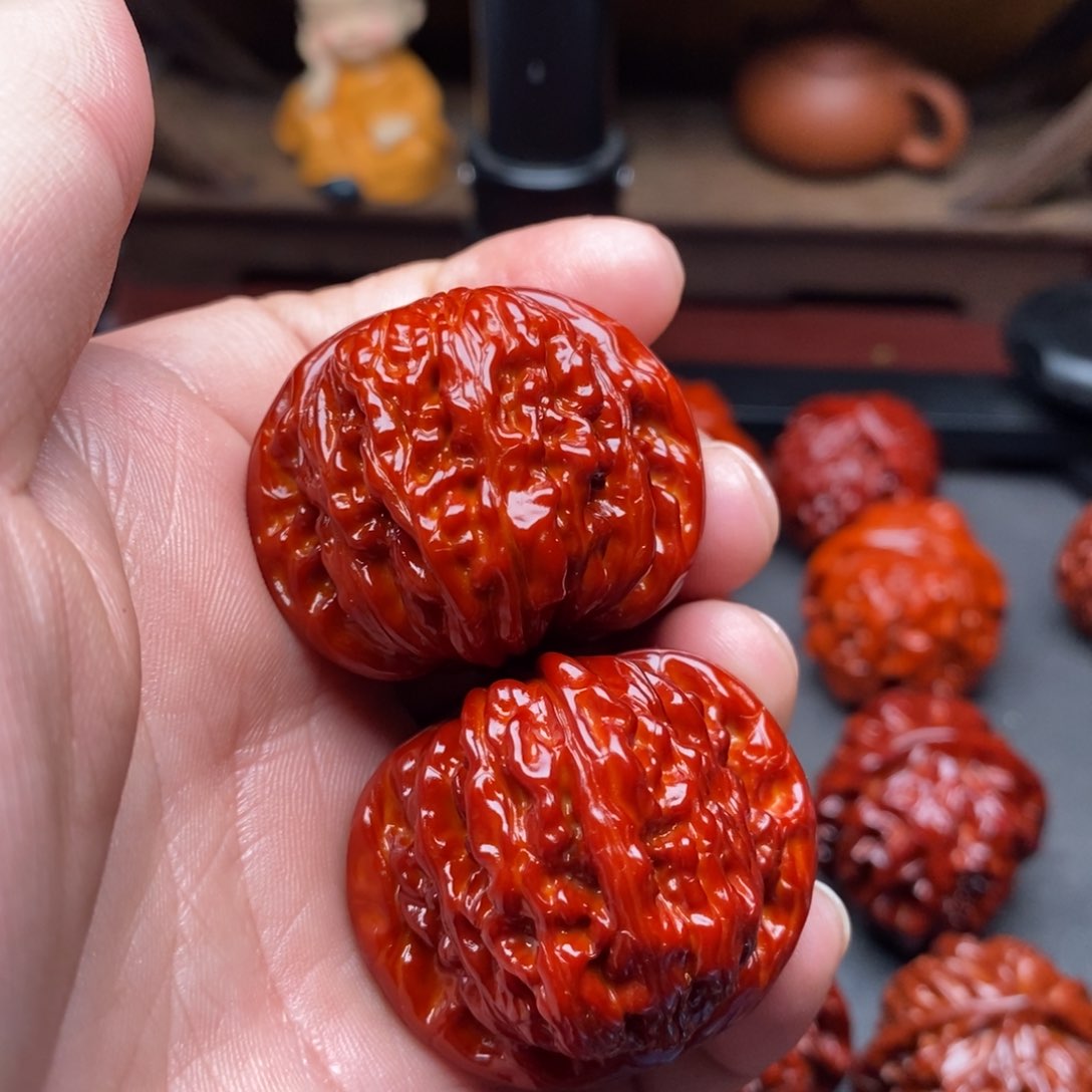 吊坠文玩核桃37四座楼