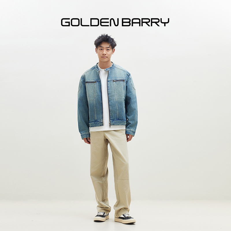 GOLDENBARRY|555078男装美式复古休闲裤