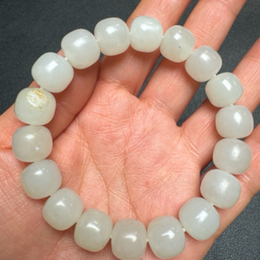 和田玉手串未镶嵌