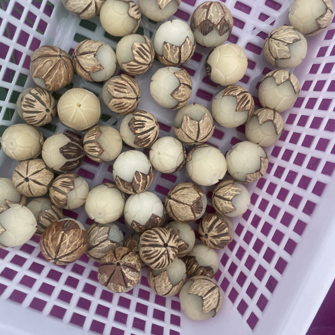 微瑕菩提带皮莲花15颗