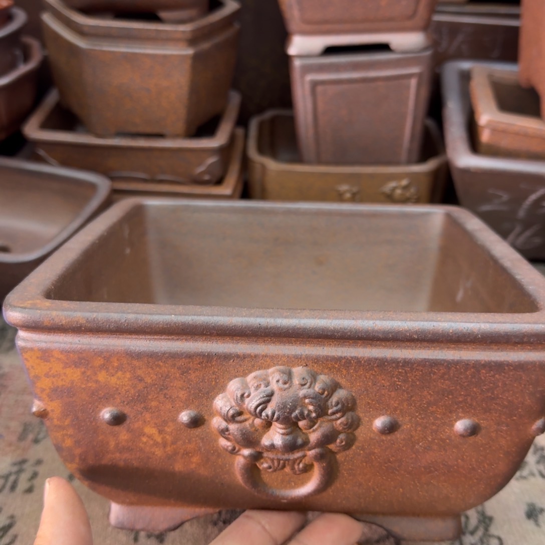 紫砂花盆60号宜兴紫砂正品18x8