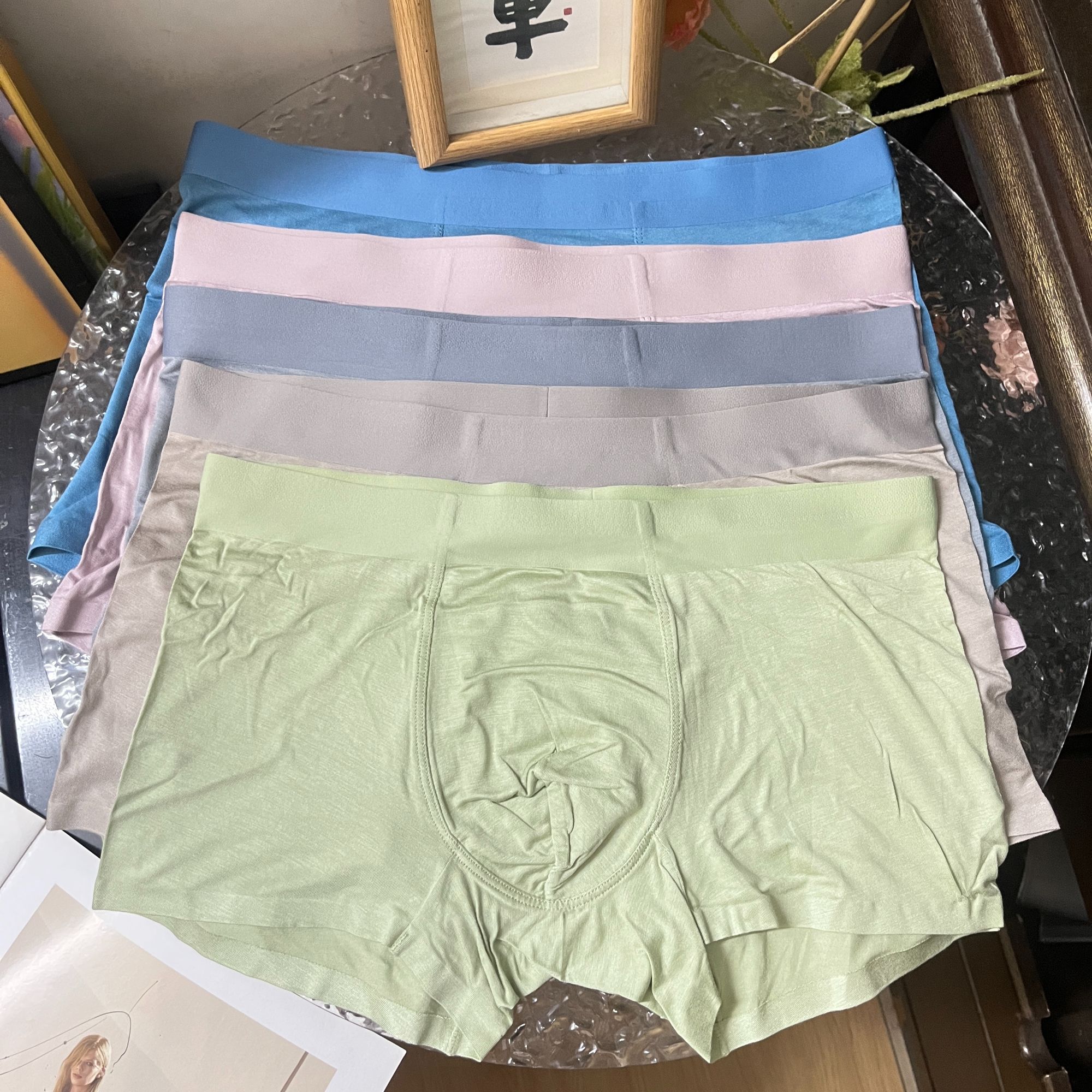 60支莫代尔男士内裤石墨烯裆秋季2024新款男款男生情侣大码短裤衩