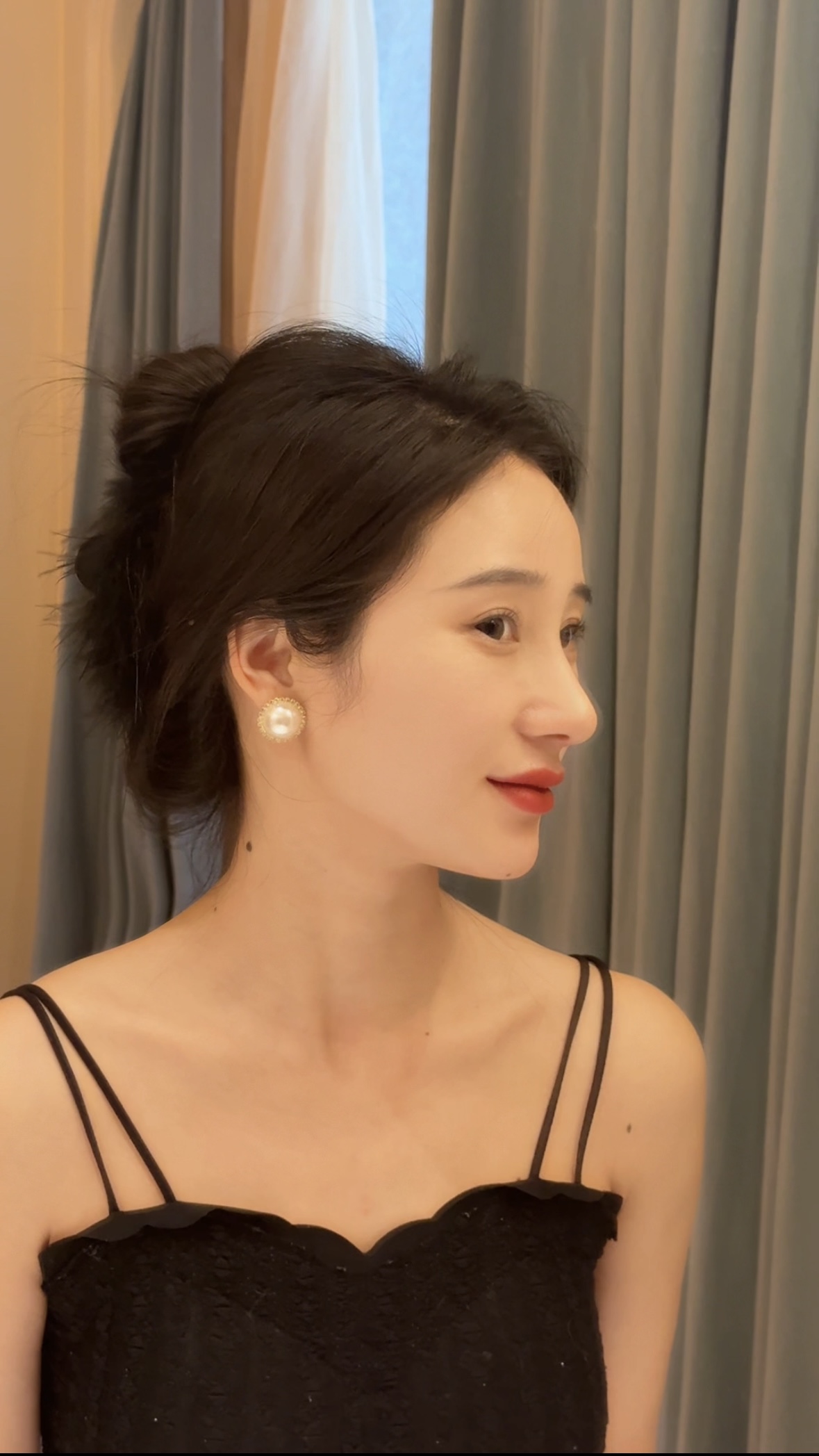 800银仿珍珠耳饰 铜合金珍珠水滴几何圆形耳钉气质白色经典