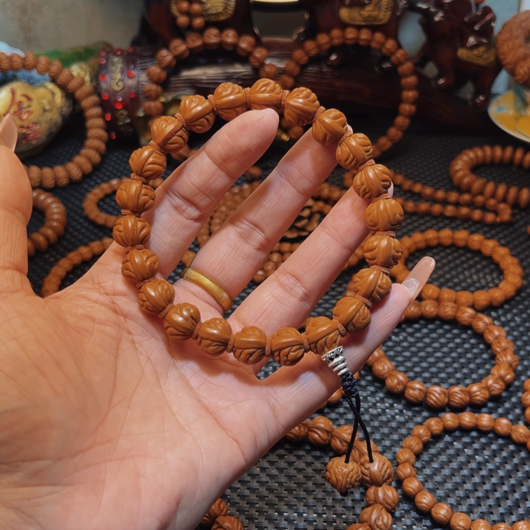手串桃核13精品小金豆手持
