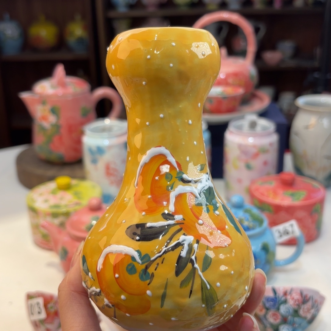 景德镇手绘高温釉下彩陶瓷茶具