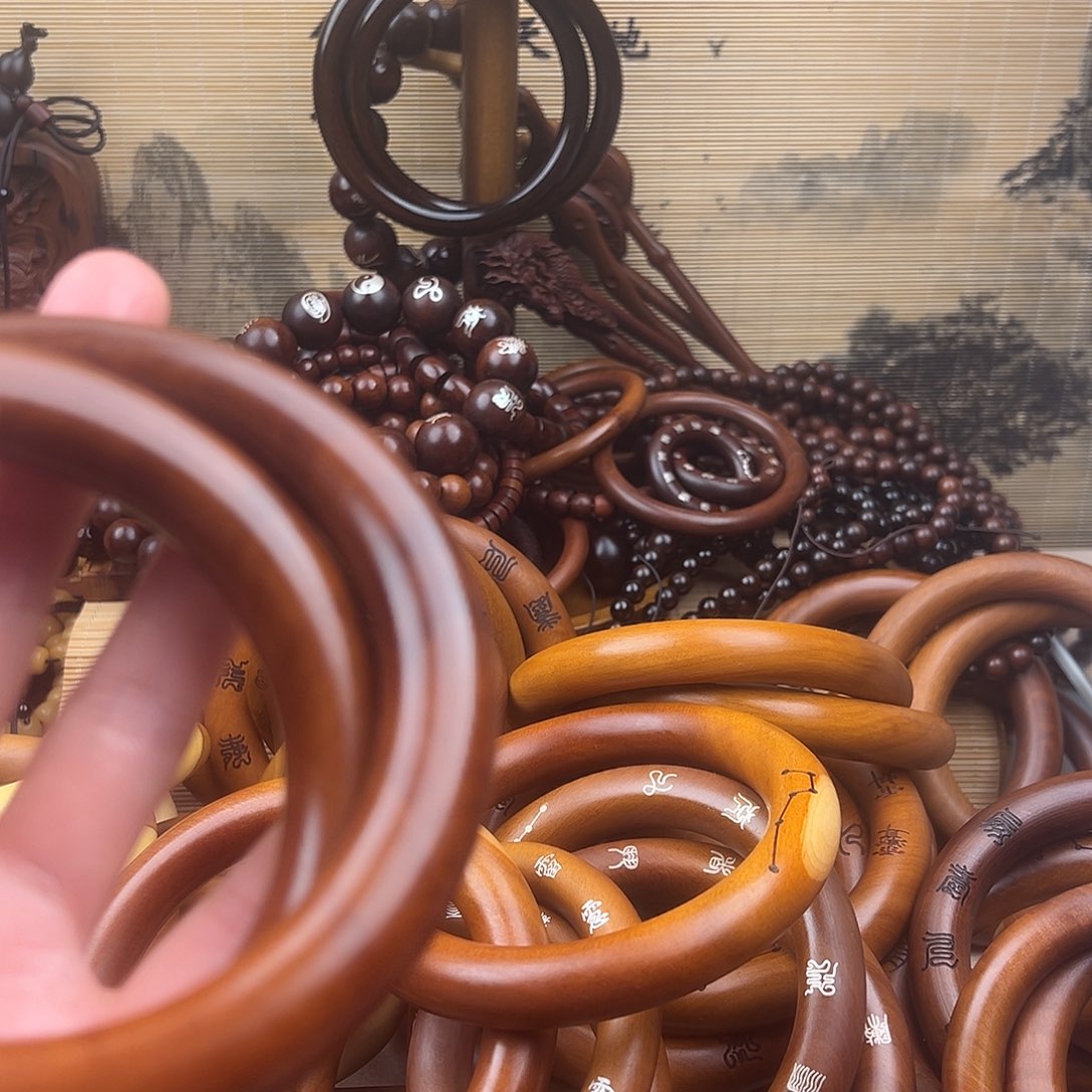 竹***珂75内径枣木老料乾坤圈