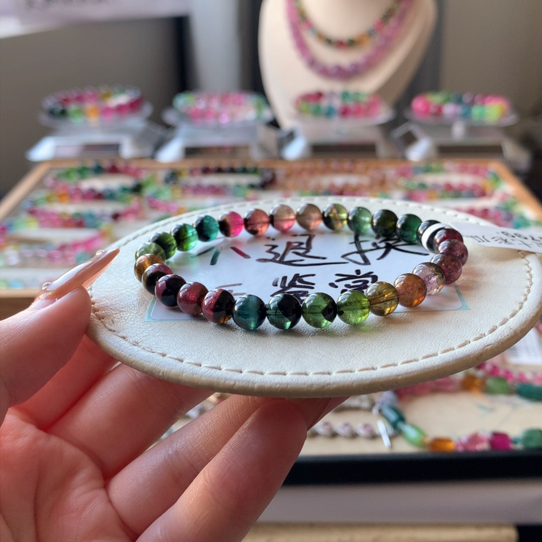 未镶嵌手链碧玺不退换