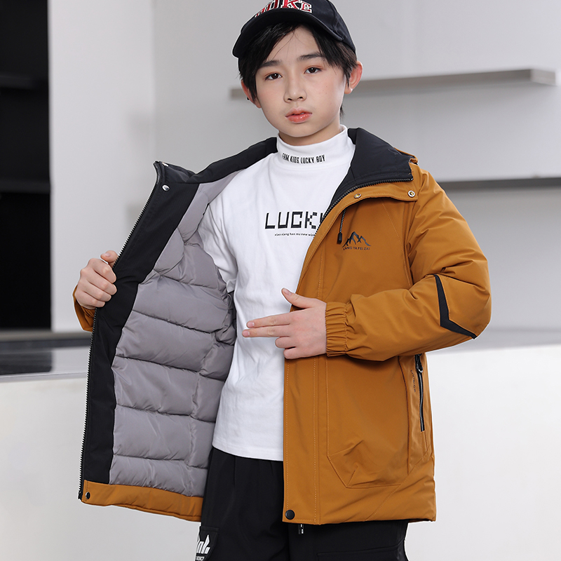 男童加厚棉服儿童冬季新款防水棉袄中大童爆款保暖棉衣冬装外套潮