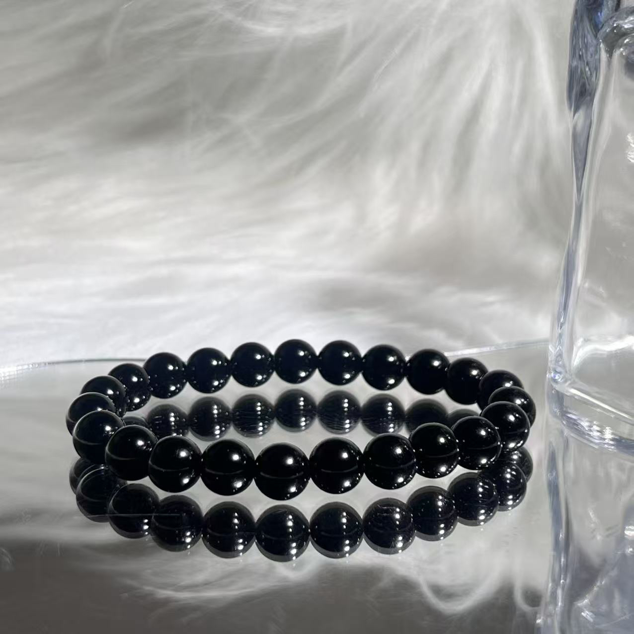 天然黑曜石单圈手串- A002多样性发其一