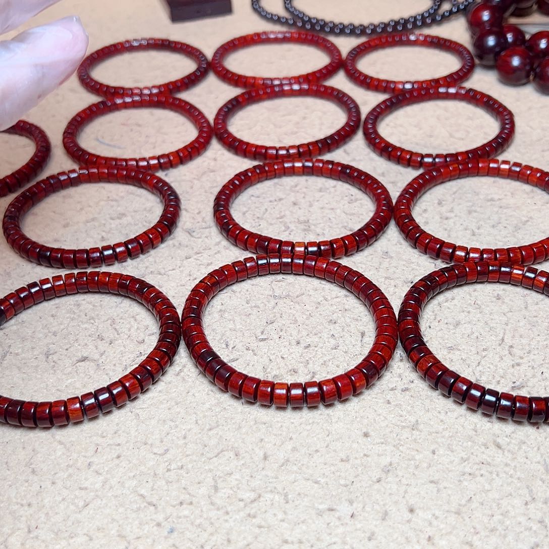 小叶紫檀手串/手链47琴料火焰纹鳞底一档