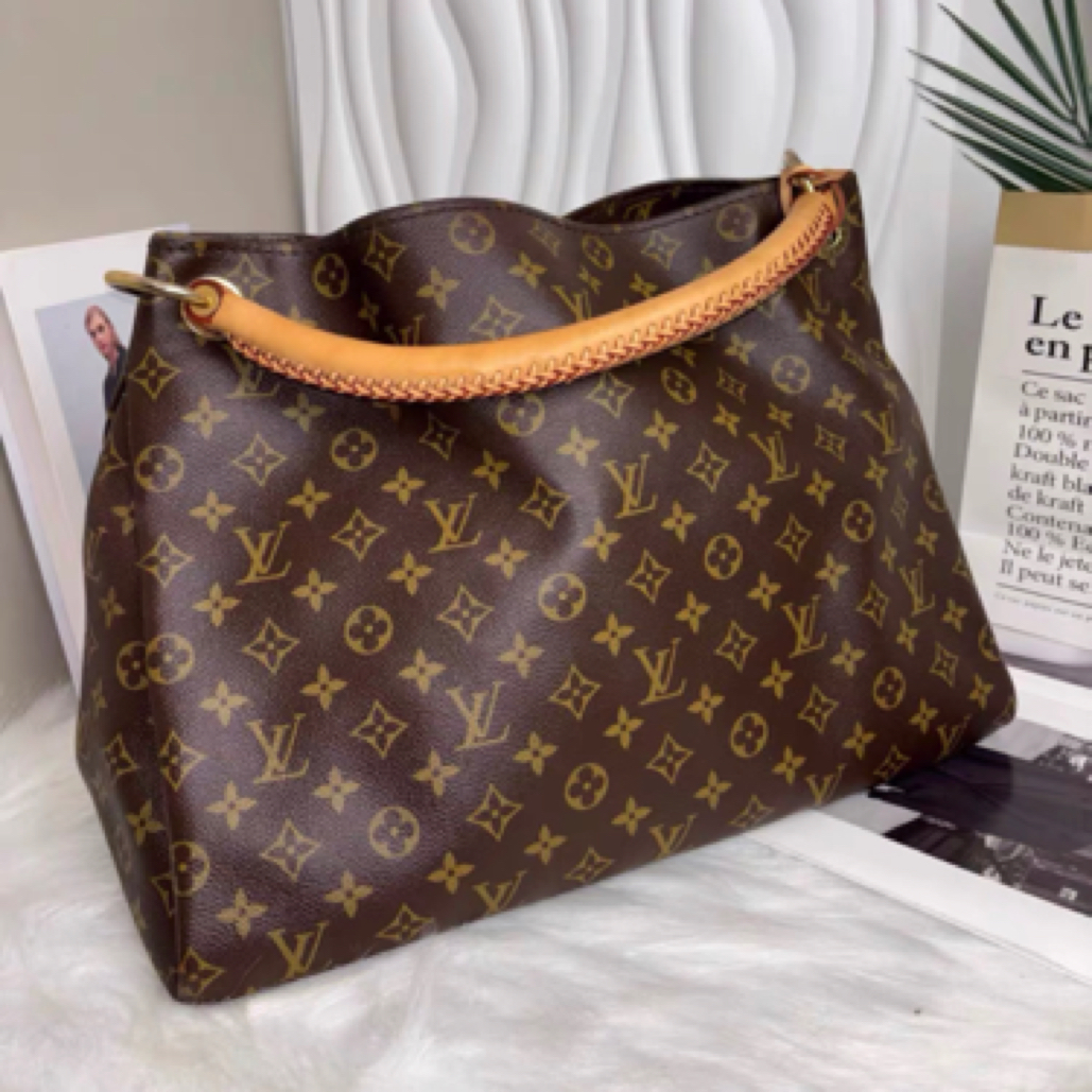 95新 LouisVuitton/路易威登 artsy老花托特包 单肩包 全原95新