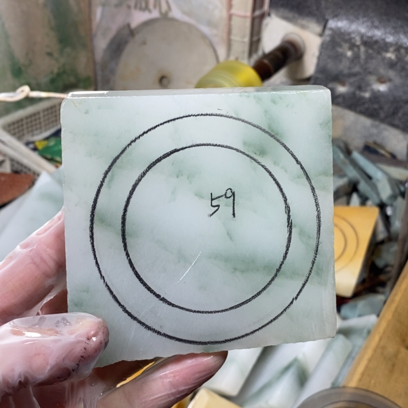 【闪购商品】未镶嵌手镯石英质玉（天山翠）日**慧定制手镯